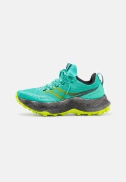 Saucony Endorphin Trail - Trail Hardloopschoenen - Cool Mint/Acid