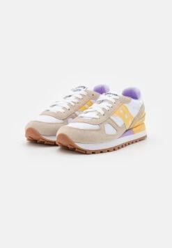 Saucony Shadow Original - Sneakers Laag - White/Yellow -Saucony 54923964ff9349bd9a069855269fee0d