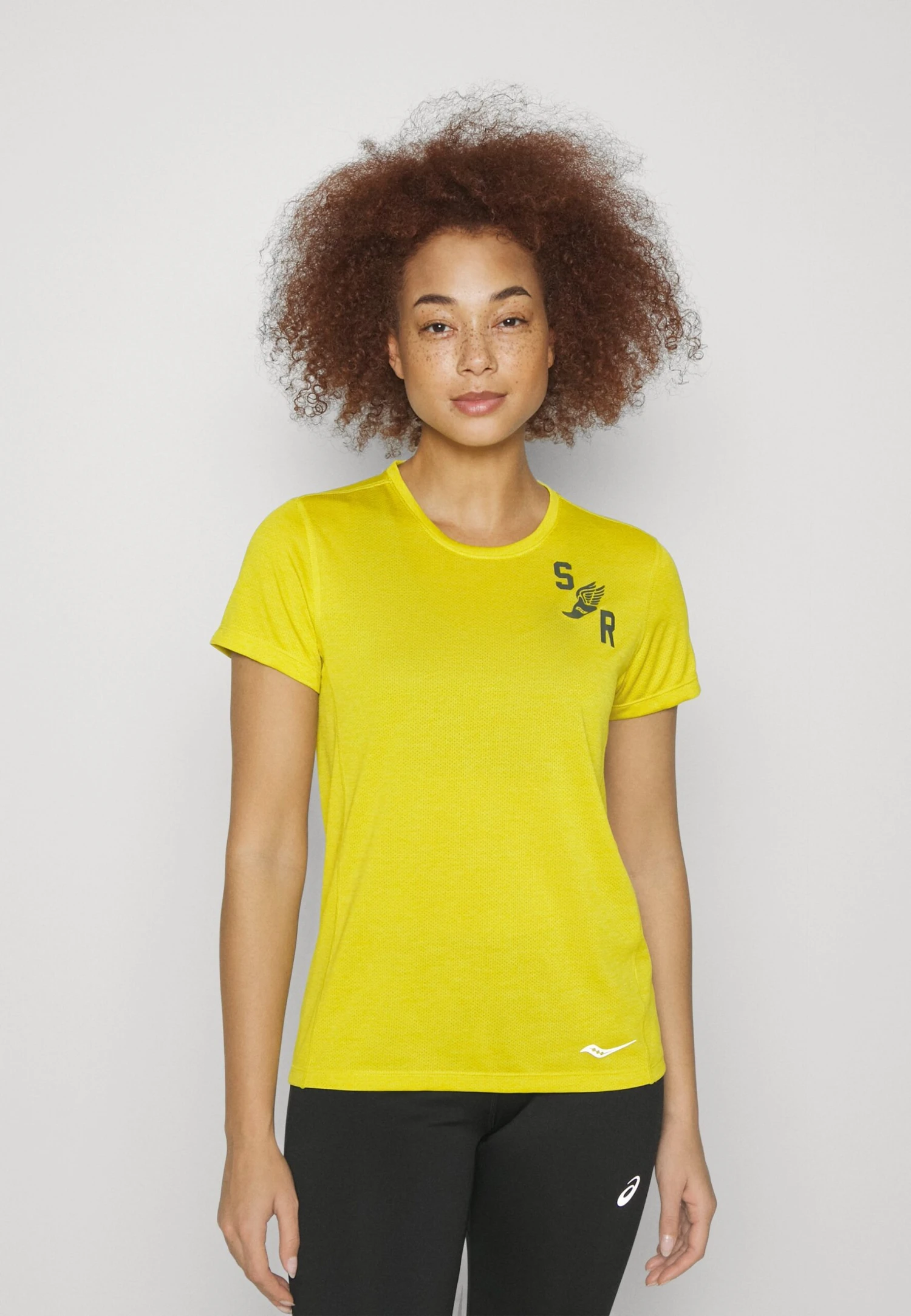 Saucony Stopwatch Graphic Short Sleeve - T-Shirt Print - Arrovo Heather 3 Saucony Stopwatch Graphic Short Sleeve - T-Shirt Print - Arrovo Heather