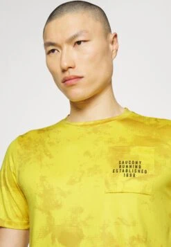 Saucony Explorer Short Sleeve - Sport T-Shirt - Yellow 15 Saucony Explorer Short Sleeve - Sport T-Shirt - Yellow -Saucony 8d95b23fe04c44f3a36d1c71c6df114d