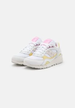Saucony Shadow - Sneakers Laag - White/Yellow -Saucony 9a4fbddb537948c9adb0c273ba61c548