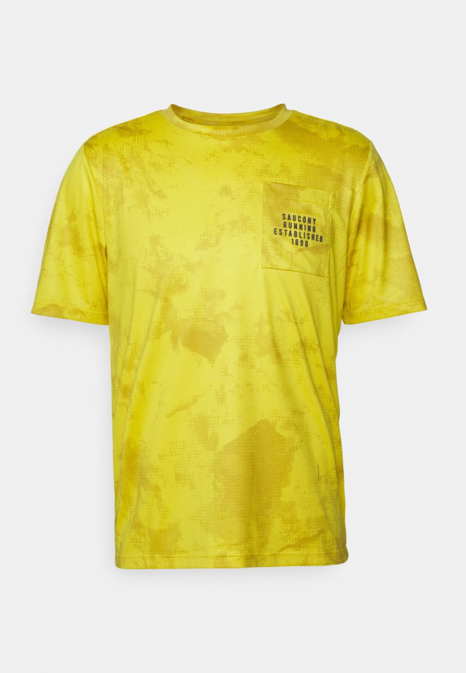 Saucony Explorer Short Sleeve - Sport T-Shirt - Yellow 9 Saucony Explorer Short Sleeve - Sport T-Shirt - Yellow - Afbeelding 7