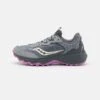 Saucony Aura Tr - Trail Hardloopschoenen - Fossil/Grape -Saucony d4bda483a5084367b438d1e6df88b9d4