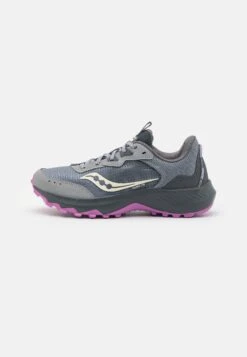 Saucony Aura Tr - Trail Hardloopschoenen - Fossil/Grape