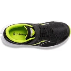 Saucony Kinvara 13 A/C Boy's Running Shoes - Black/lime -Saucony saucony kinvara 13 a c boy s running shoes black lime 4 1126812