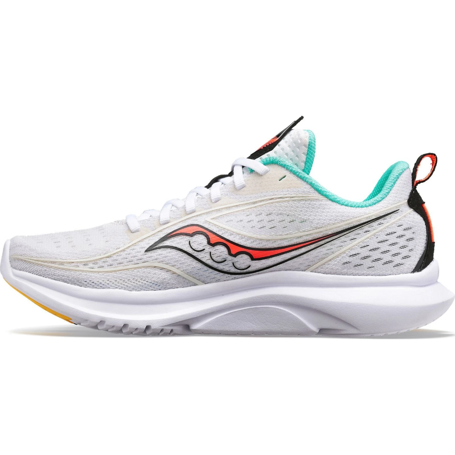 Saucony Kinvara 13 Women's Running Shoes - White/black/vizi 5 Saucony Kinvara 13 Women's Running Shoes - White/black/vizi - Afbeelding 3