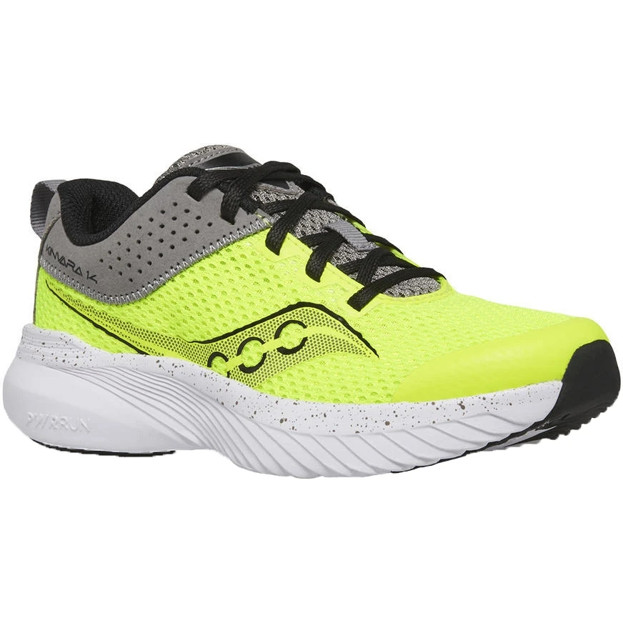 Saucony Kinvara 14 Kinderen Hardloopschoenen - Citron/grey 4 Saucony Kinvara 14 Kinderen Hardloopschoenen - Citron/grey - Afbeelding 2