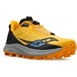 Saucony Peregrine 12 ST Women Trail Shoe - Black/gold