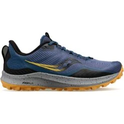 Saucony Peregrine 12 Women Trail Shoe - Basin/gold -Saucony saucony peregrine 12 women trail shoe basin gold2 1226456