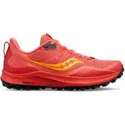 Saucony Peregrine 12 Women Trail Shoe - Coral/redrock -Saucony saucony peregrine 12 women trail shoe coral redrock1 1226460