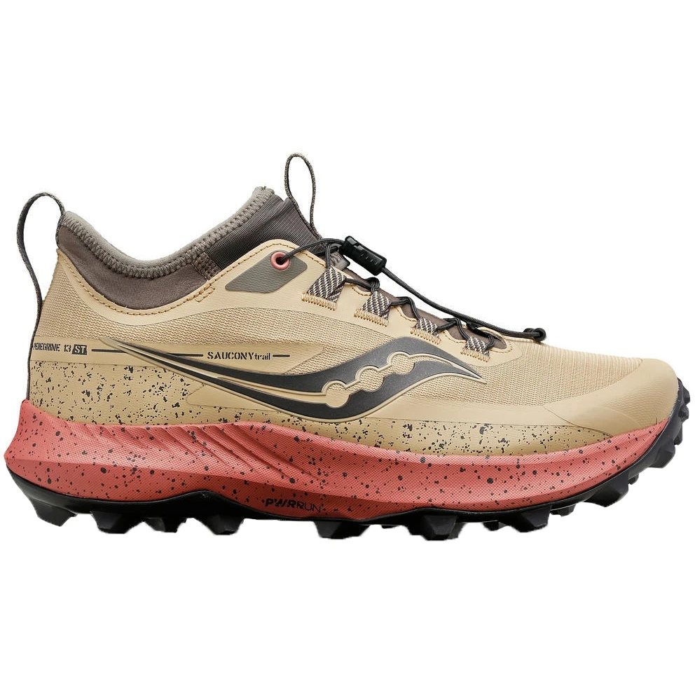 Saucony Peregrine 13 ST Dames Hardloopschoenen - Desert/umber 3 Saucony Peregrine 13 ST Dames Hardloopschoenen - Desert/umber