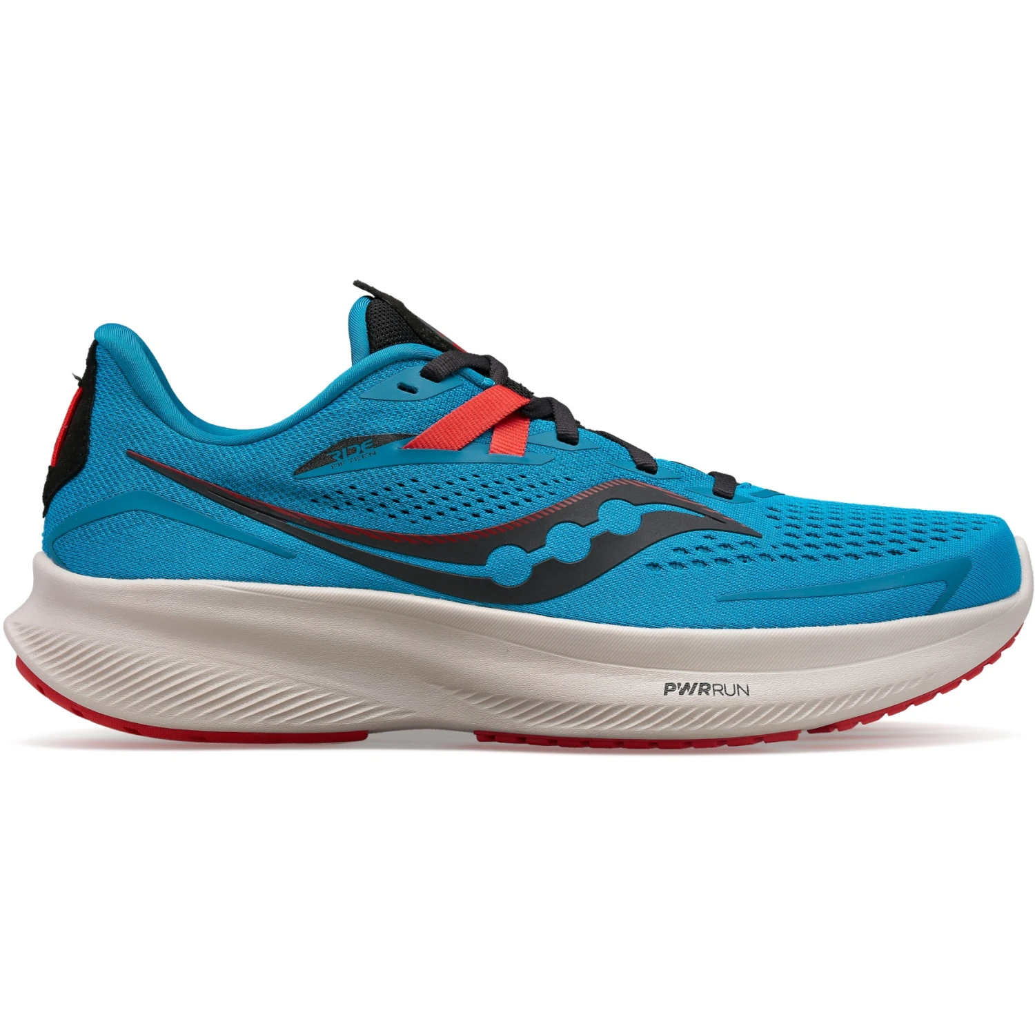 Saucony Ride 15 Men Road Shoe - Ocean/black 4 Saucony Ride 15 Men Road Shoe - Ocean/black - Afbeelding 2