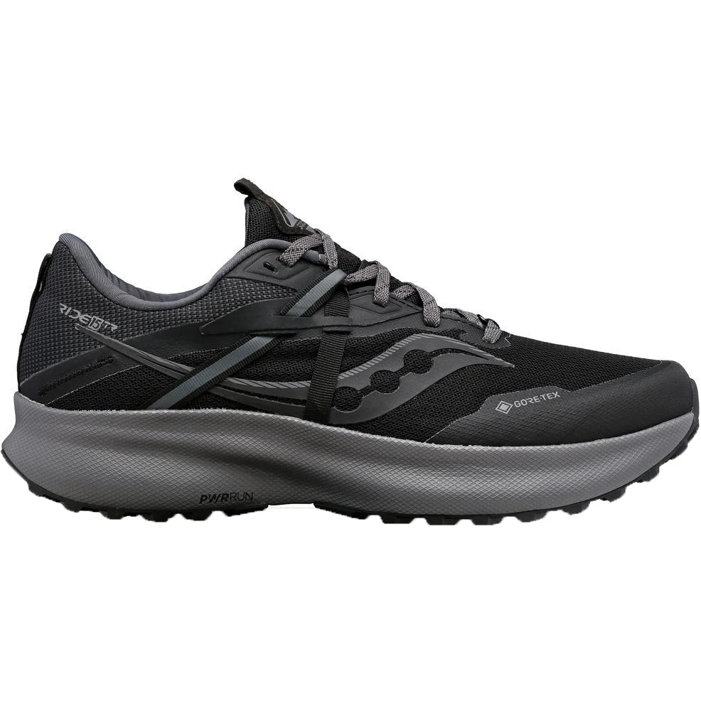 Saucony Ride 15 TR GTX Trail Shoes - Black/charcoal 3 Saucony Ride 15 TR GTX Trail Shoes - Black/charcoal