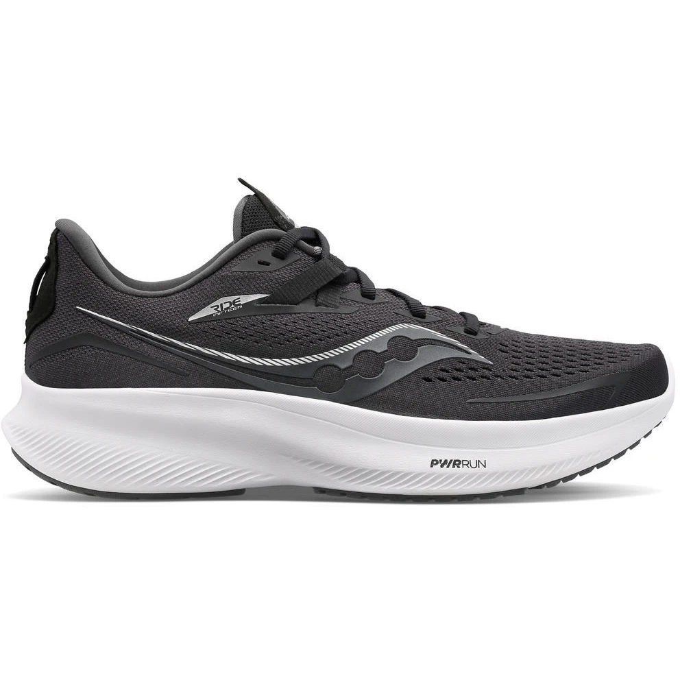 Saucony Ride 15 Running Shoes - Black/white 3 Saucony Ride 15 Running Shoes - Black/white
