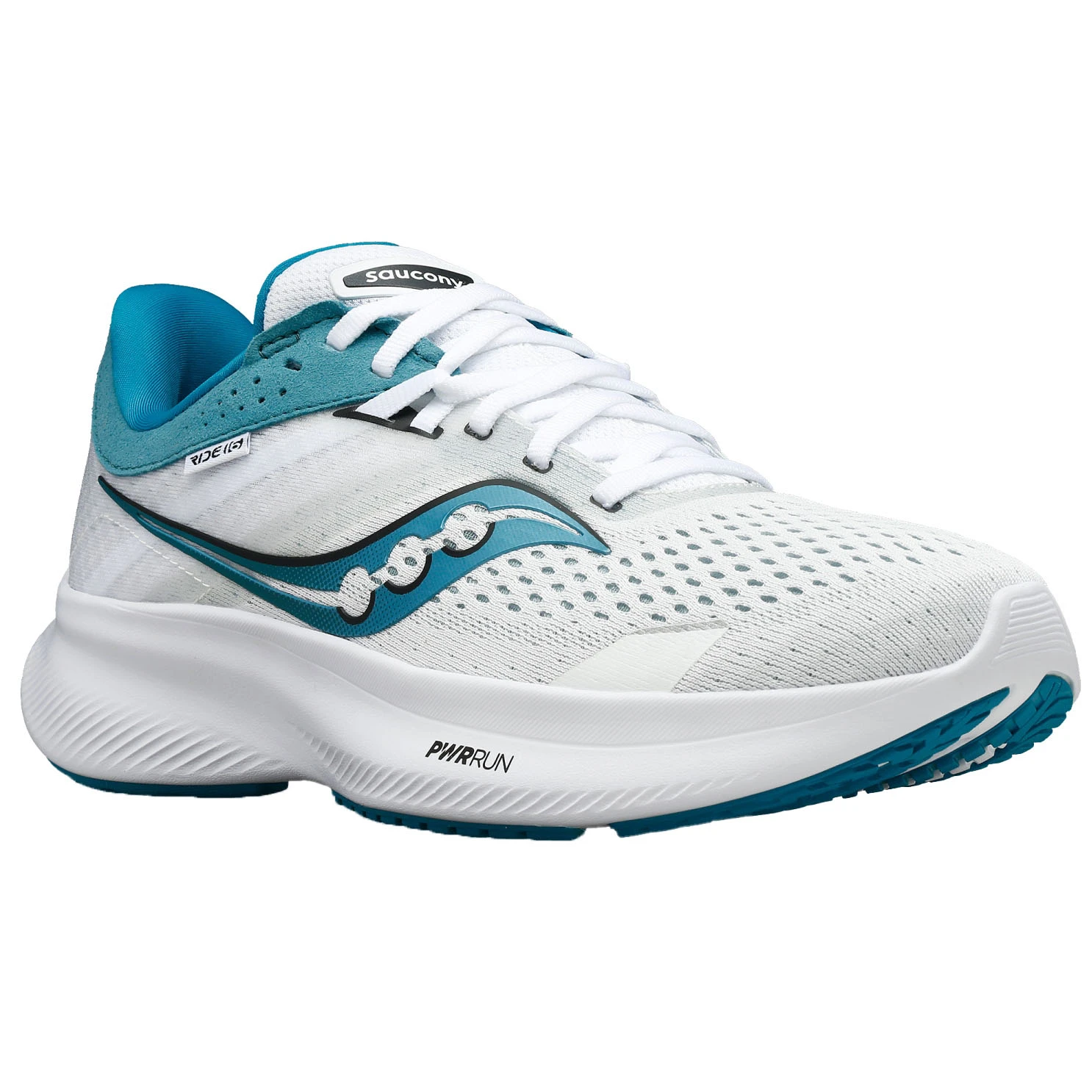 Saucony Ride 16 Dames Hardloopschoenen - White/ink 5 Saucony Ride 16 Dames Hardloopschoenen - White/ink - Afbeelding 3