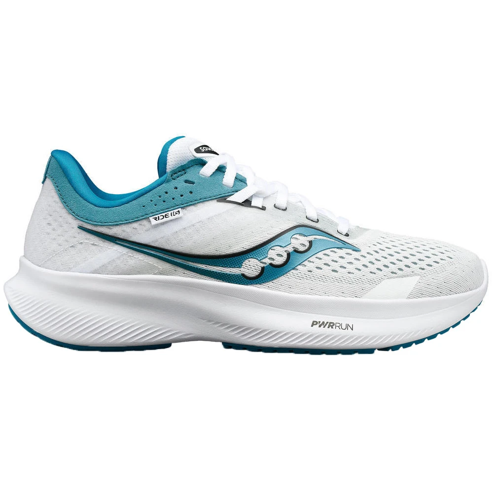 Saucony Ride 16 Dames Hardloopschoenen - White/ink 3 Saucony Ride 16 Dames Hardloopschoenen - White/ink