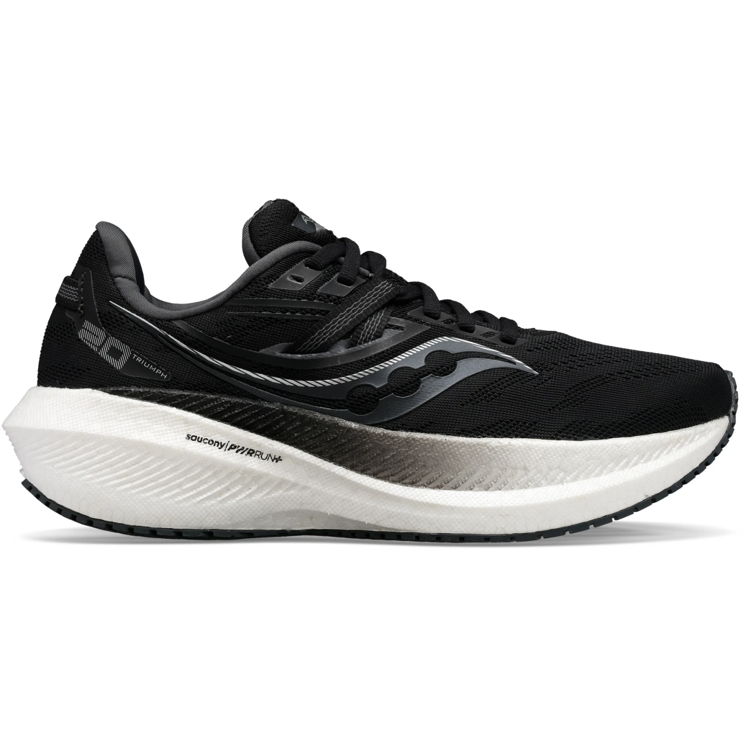 Saucony Triumph 20 Men Road Shoe - Black/white 4 Saucony Triumph 20 Men Road Shoe - Black/white - Afbeelding 2