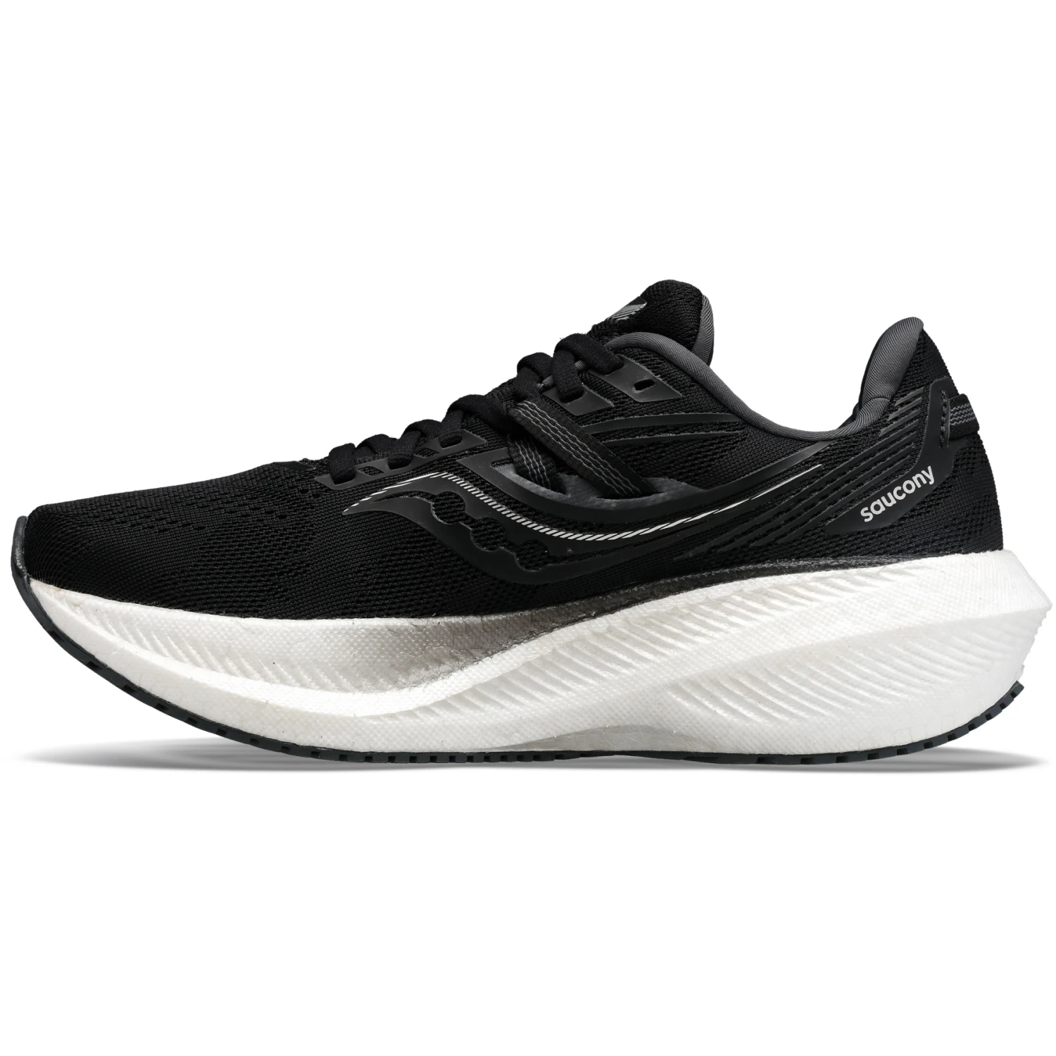 Saucony Triumph 20 Men Road Shoe - Black/white 5 Saucony Triumph 20 Men Road Shoe - Black/white - Afbeelding 3